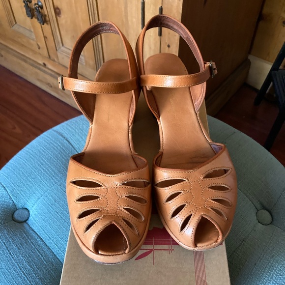 RE-MIX Classic Vintage Footwear Vogue Wedge Sandals - Picture 2 of 10